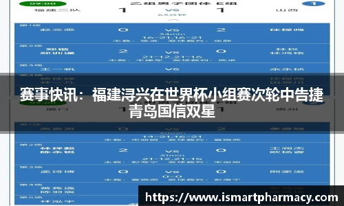 赛事快讯：福建浔兴在世界杯小组赛次轮中告捷青岛国信双星